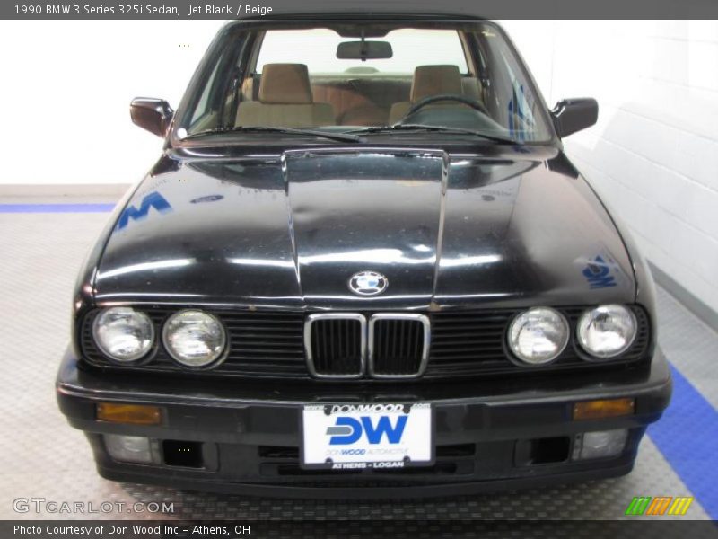 Jet Black / Beige 1990 BMW 3 Series 325i Sedan