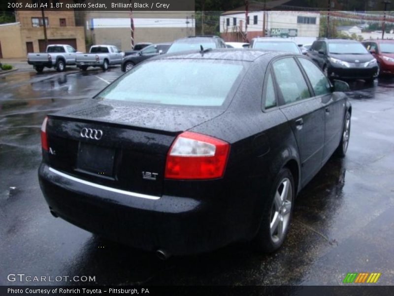 Brilliant Black / Grey 2005 Audi A4 1.8T quattro Sedan