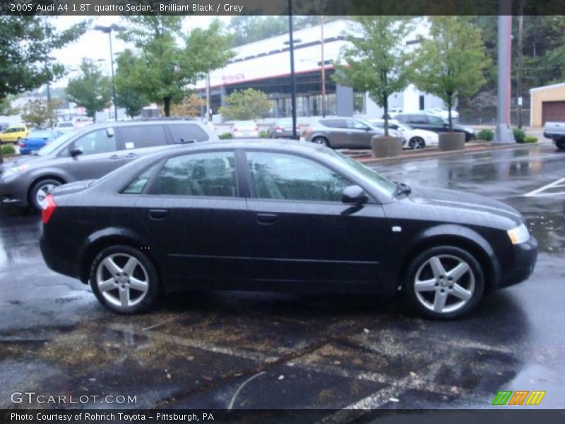Brilliant Black / Grey 2005 Audi A4 1.8T quattro Sedan
