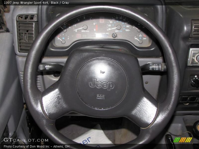 Black / Gray 1997 Jeep Wrangler Sport 4x4