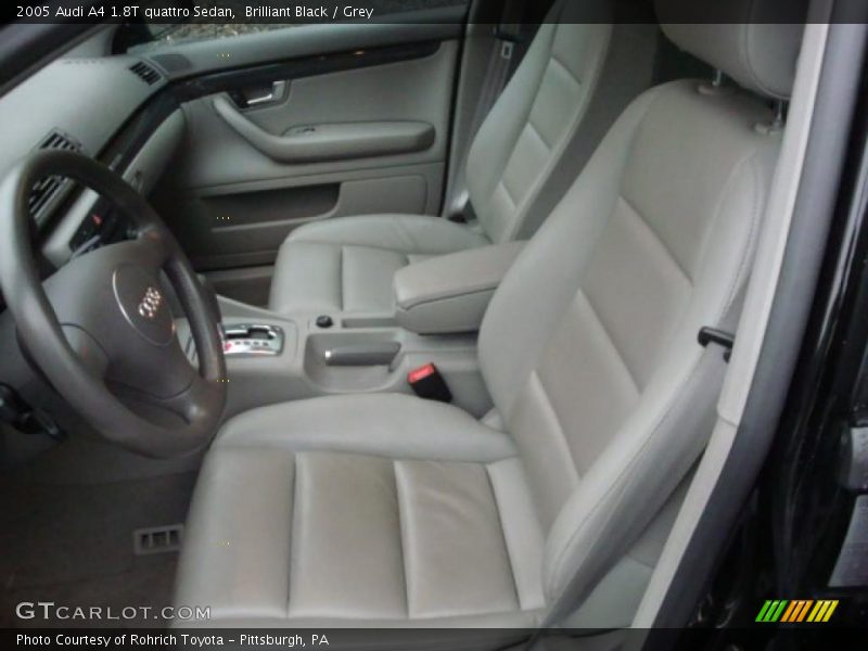 Brilliant Black / Grey 2005 Audi A4 1.8T quattro Sedan