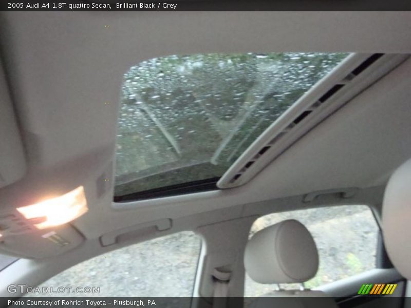 Brilliant Black / Grey 2005 Audi A4 1.8T quattro Sedan