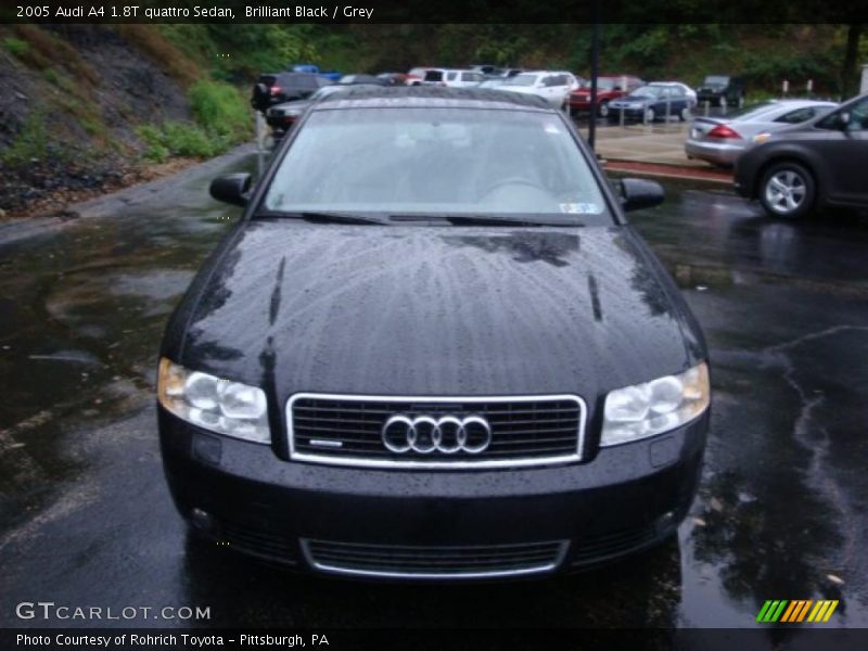 Brilliant Black / Grey 2005 Audi A4 1.8T quattro Sedan