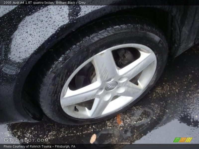 Brilliant Black / Grey 2005 Audi A4 1.8T quattro Sedan