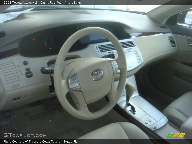 Cassis Red Pearl / Ivory Beige 2008 Toyota Avalon XLS