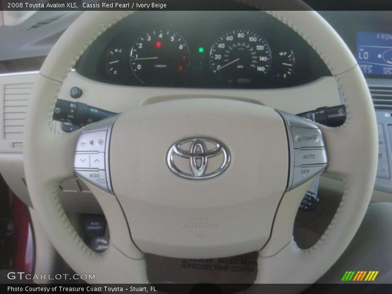 Cassis Red Pearl / Ivory Beige 2008 Toyota Avalon XLS