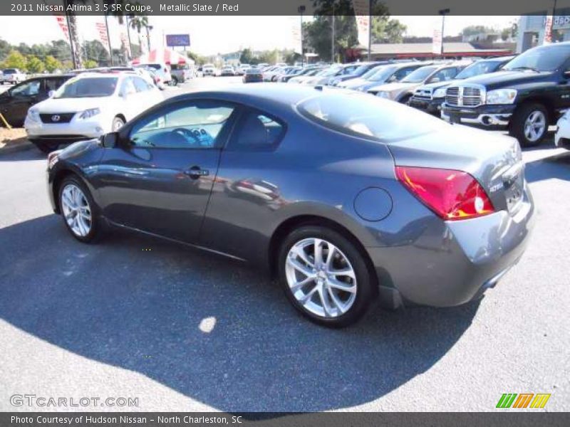 Metallic Slate / Red 2011 Nissan Altima 3.5 SR Coupe