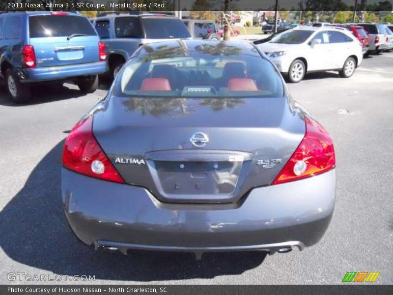 Metallic Slate / Red 2011 Nissan Altima 3.5 SR Coupe
