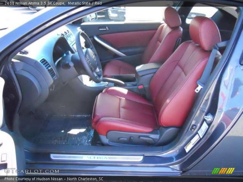 Metallic Slate / Red 2011 Nissan Altima 3.5 SR Coupe