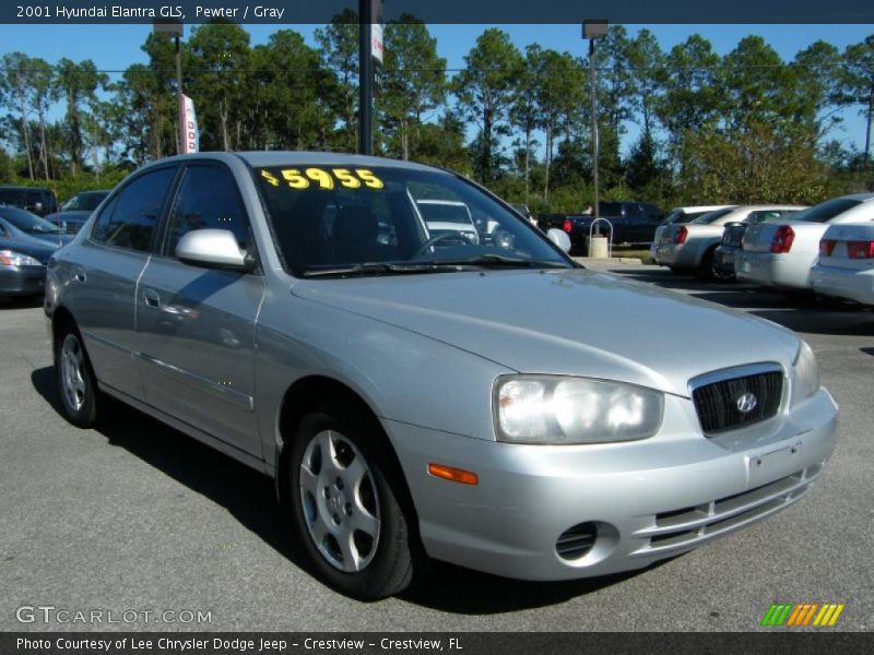 Pewter / Gray 2001 Hyundai Elantra GLS