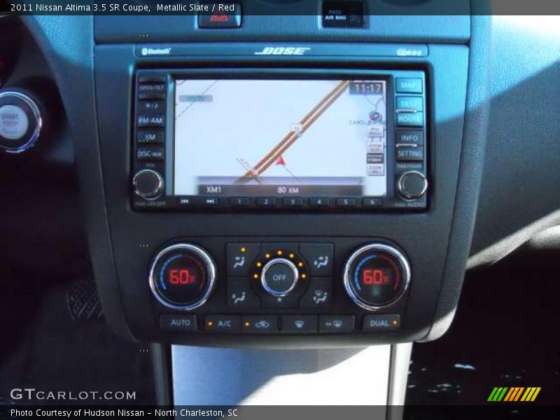 Metallic Slate / Red 2011 Nissan Altima 3.5 SR Coupe