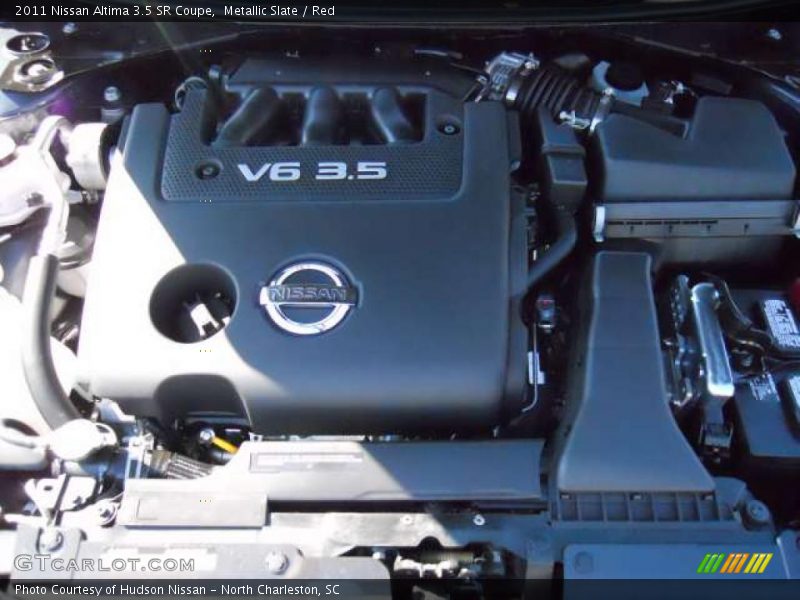 Metallic Slate / Red 2011 Nissan Altima 3.5 SR Coupe