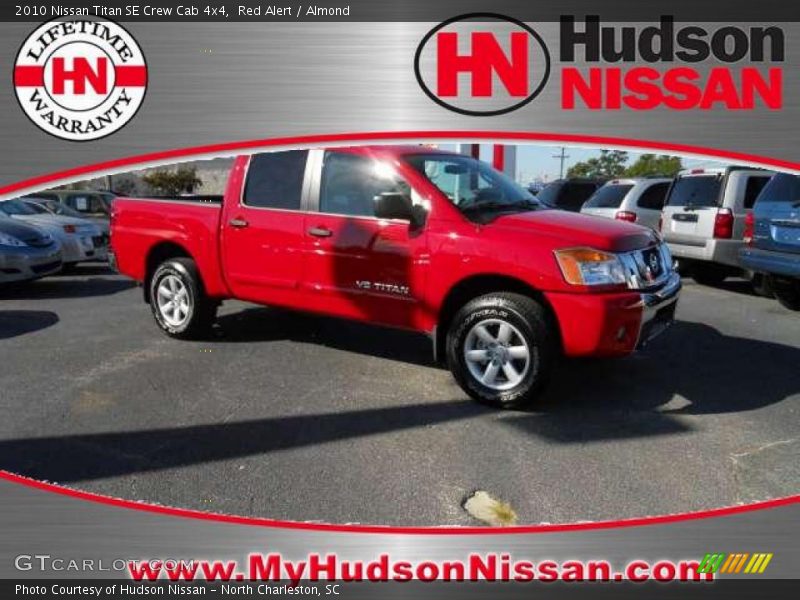 Red Alert / Almond 2010 Nissan Titan SE Crew Cab 4x4