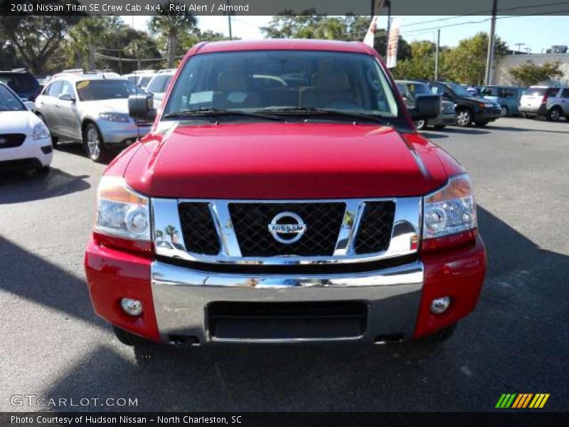 Red Alert / Almond 2010 Nissan Titan SE Crew Cab 4x4