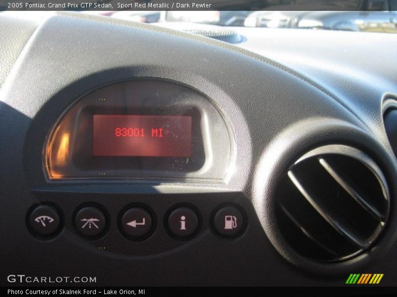 Sport Red Metallic / Dark Pewter 2005 Pontiac Grand Prix GTP Sedan