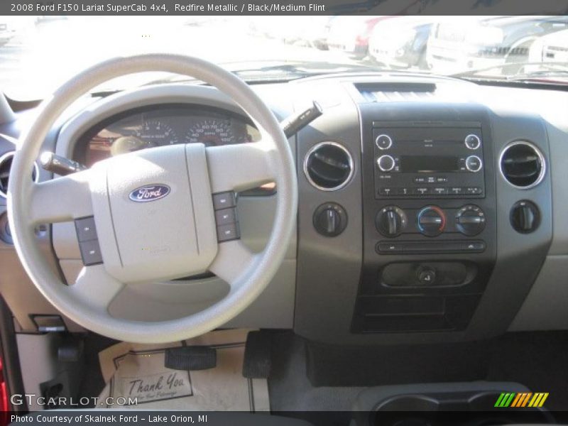 Redfire Metallic / Black/Medium Flint 2008 Ford F150 Lariat SuperCab 4x4