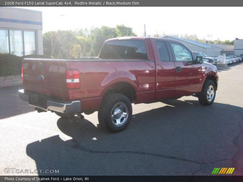 Redfire Metallic / Black/Medium Flint 2008 Ford F150 Lariat SuperCab 4x4