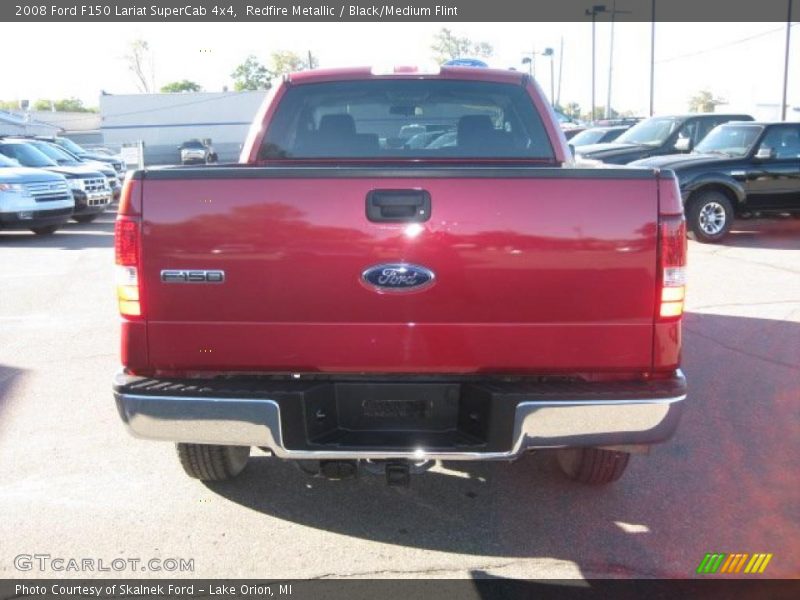 Redfire Metallic / Black/Medium Flint 2008 Ford F150 Lariat SuperCab 4x4