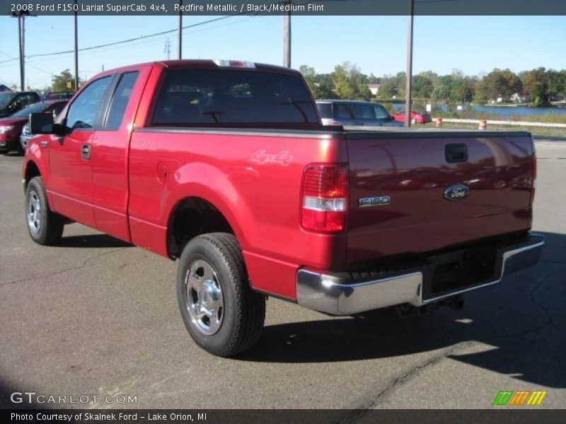 Redfire Metallic / Black/Medium Flint 2008 Ford F150 Lariat SuperCab 4x4