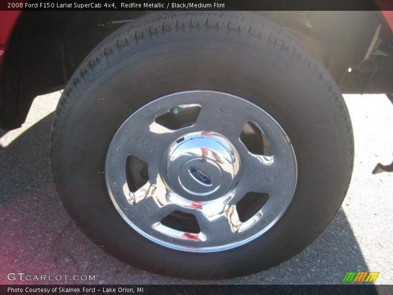 Redfire Metallic / Black/Medium Flint 2008 Ford F150 Lariat SuperCab 4x4