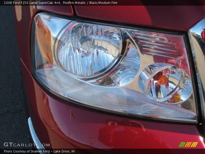 Redfire Metallic / Black/Medium Flint 2008 Ford F150 Lariat SuperCab 4x4