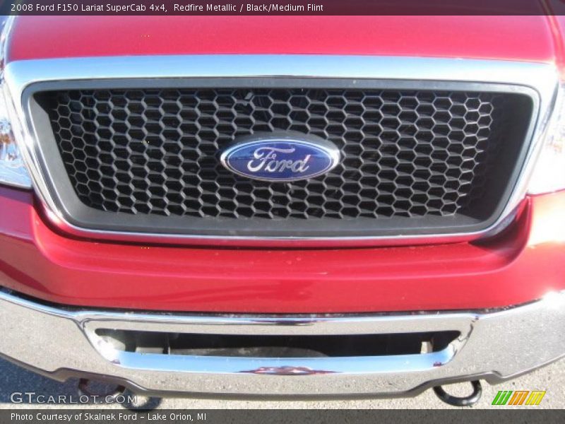 Redfire Metallic / Black/Medium Flint 2008 Ford F150 Lariat SuperCab 4x4