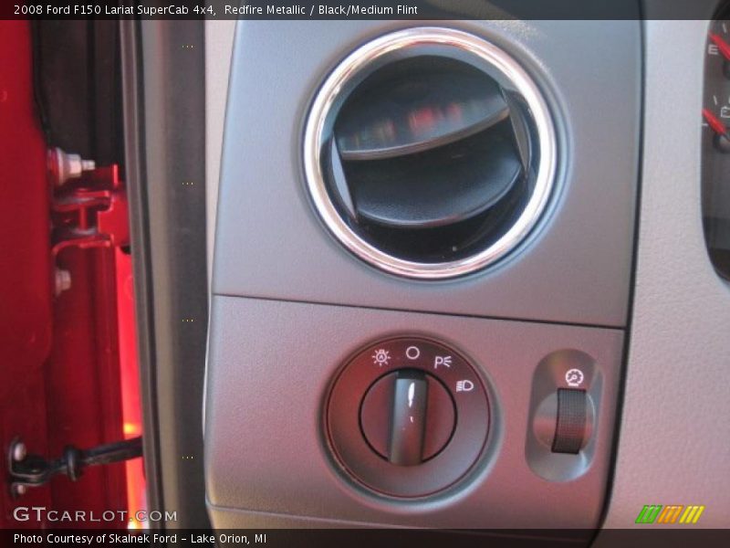 Redfire Metallic / Black/Medium Flint 2008 Ford F150 Lariat SuperCab 4x4