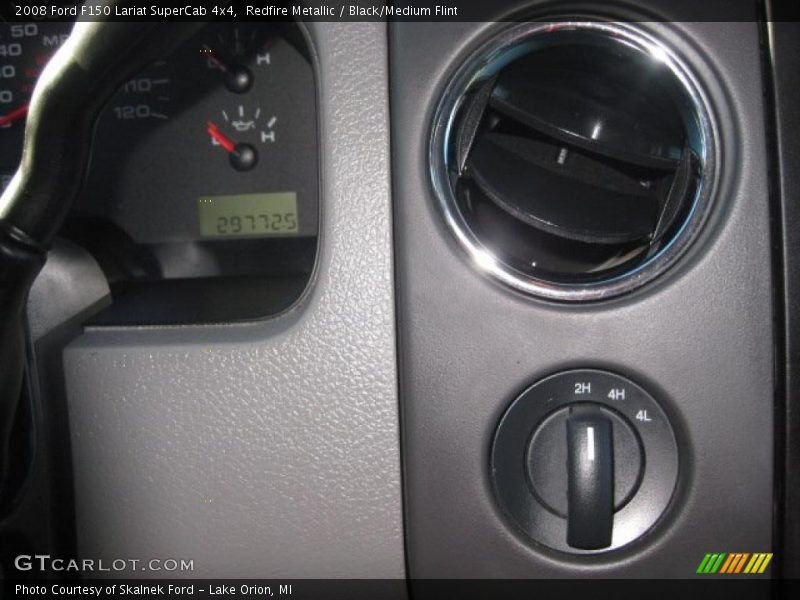 Redfire Metallic / Black/Medium Flint 2008 Ford F150 Lariat SuperCab 4x4