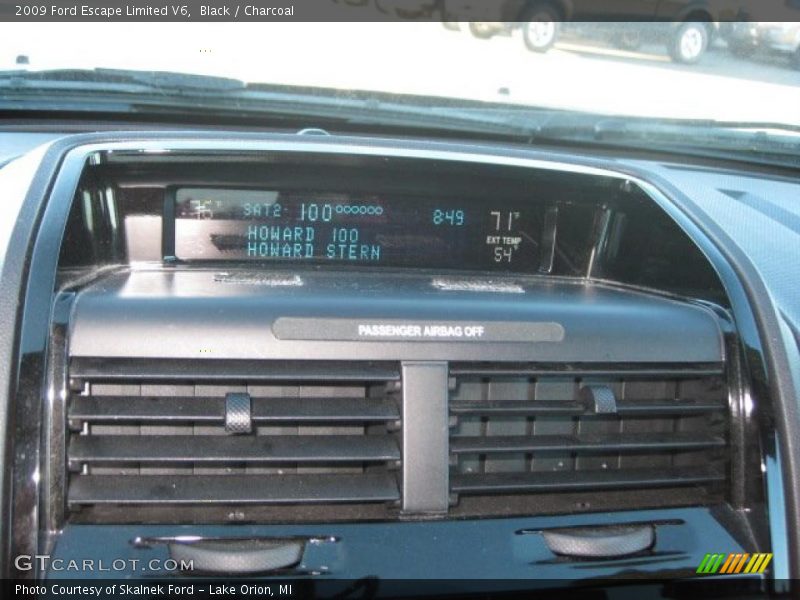 Black / Charcoal 2009 Ford Escape Limited V6