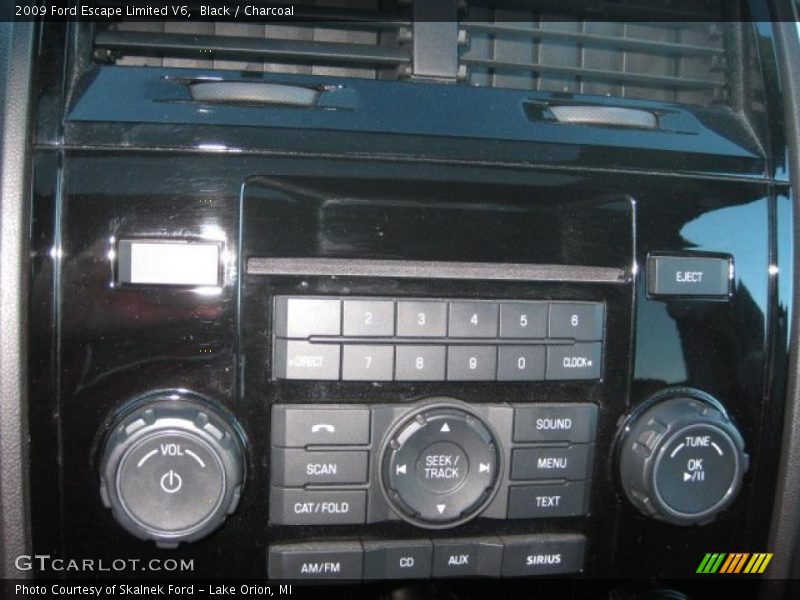 Black / Charcoal 2009 Ford Escape Limited V6