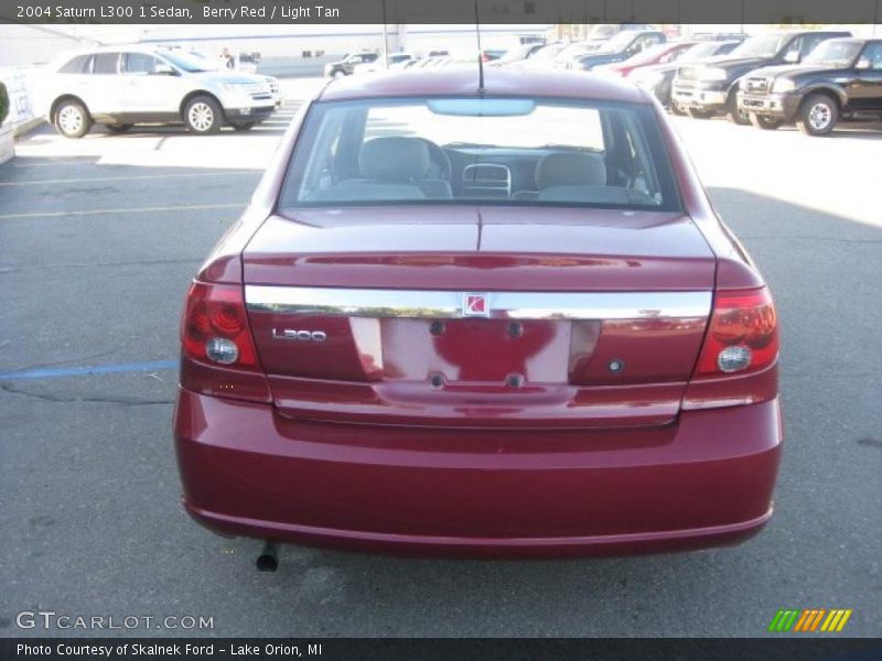 Berry Red / Light Tan 2004 Saturn L300 1 Sedan