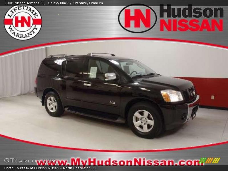 Galaxy Black / Graphite/Titanium 2006 Nissan Armada SE