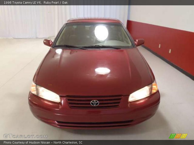 Ruby Pearl / Oak 1998 Toyota Camry LE V6