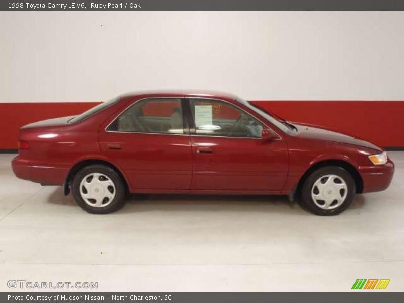 Ruby Pearl / Oak 1998 Toyota Camry LE V6