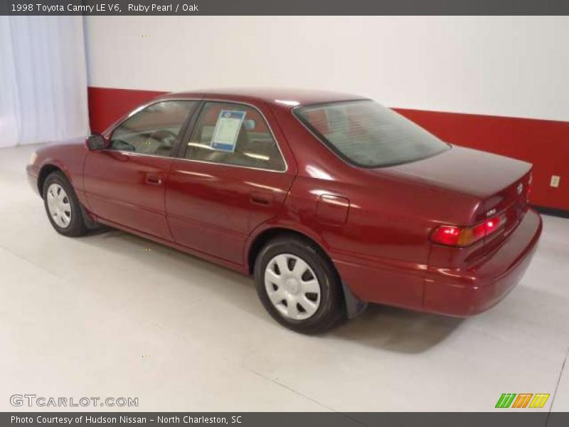 Ruby Pearl / Oak 1998 Toyota Camry LE V6
