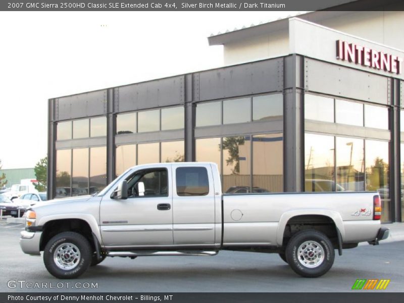 Silver Birch Metallic / Dark Titanium 2007 GMC Sierra 2500HD Classic SLE Extended Cab 4x4