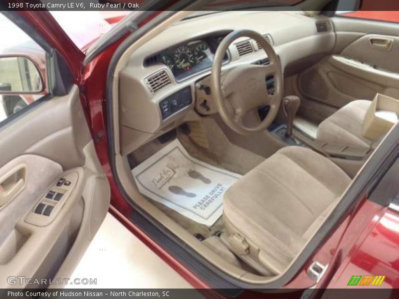 Ruby Pearl / Oak 1998 Toyota Camry LE V6