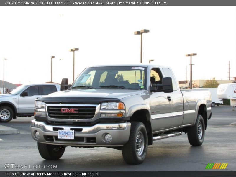 Silver Birch Metallic / Dark Titanium 2007 GMC Sierra 2500HD Classic SLE Extended Cab 4x4
