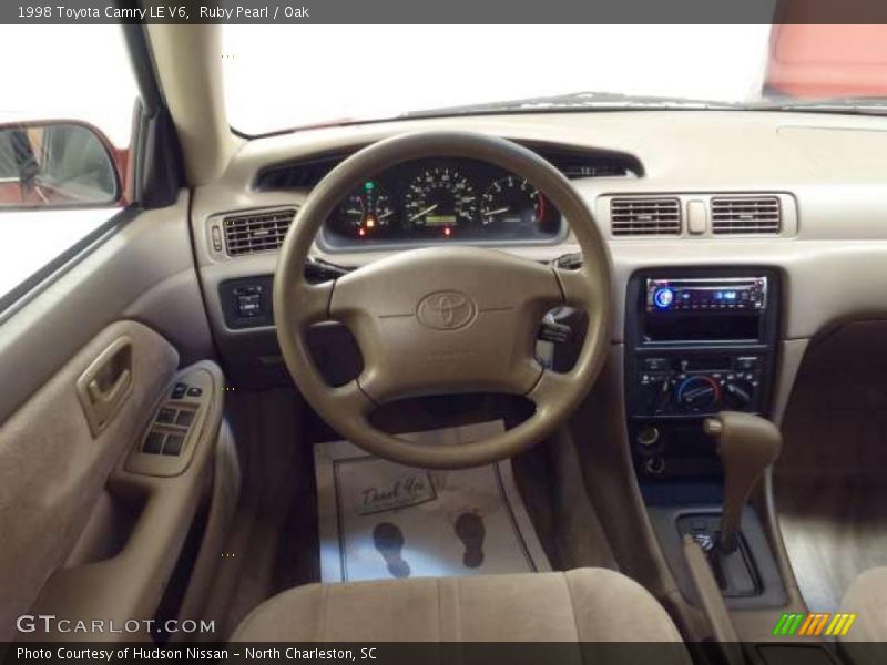Ruby Pearl / Oak 1998 Toyota Camry LE V6