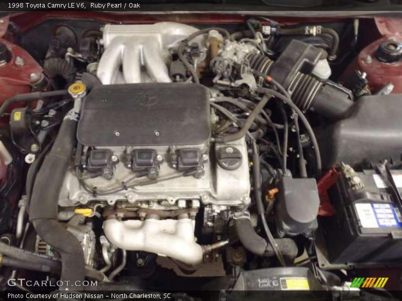 Ruby Pearl / Oak 1998 Toyota Camry LE V6