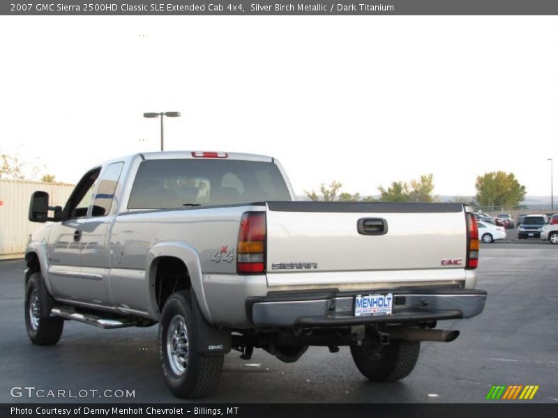 Silver Birch Metallic / Dark Titanium 2007 GMC Sierra 2500HD Classic SLE Extended Cab 4x4