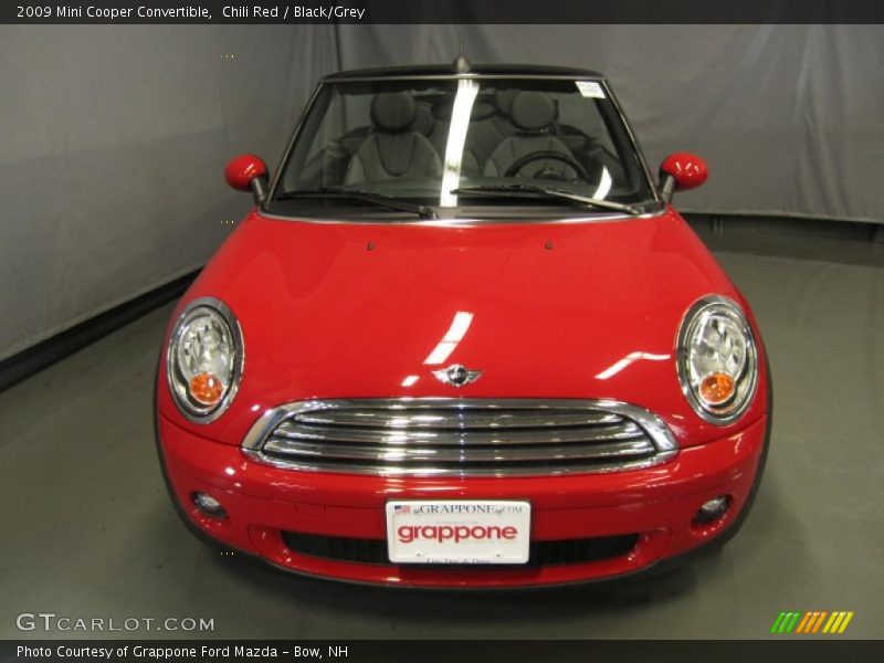 Chili Red / Black/Grey 2009 Mini Cooper Convertible