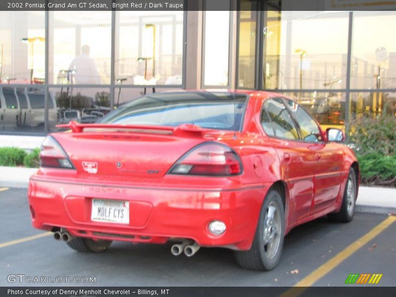 Bright Red / Dark Taupe 2002 Pontiac Grand Am GT Sedan