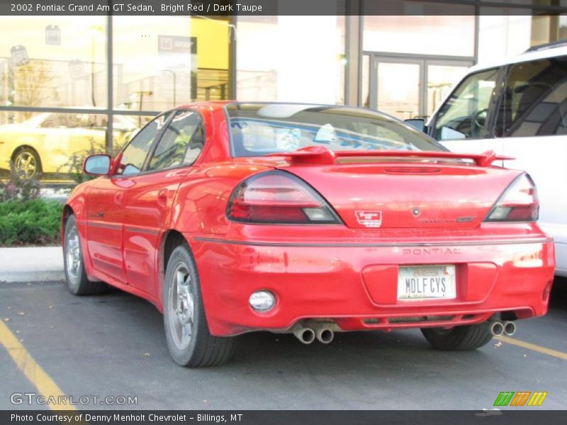 Bright Red / Dark Taupe 2002 Pontiac Grand Am GT Sedan