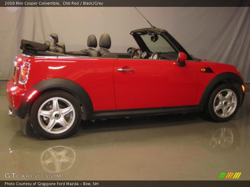 Chili Red / Black/Grey 2009 Mini Cooper Convertible
