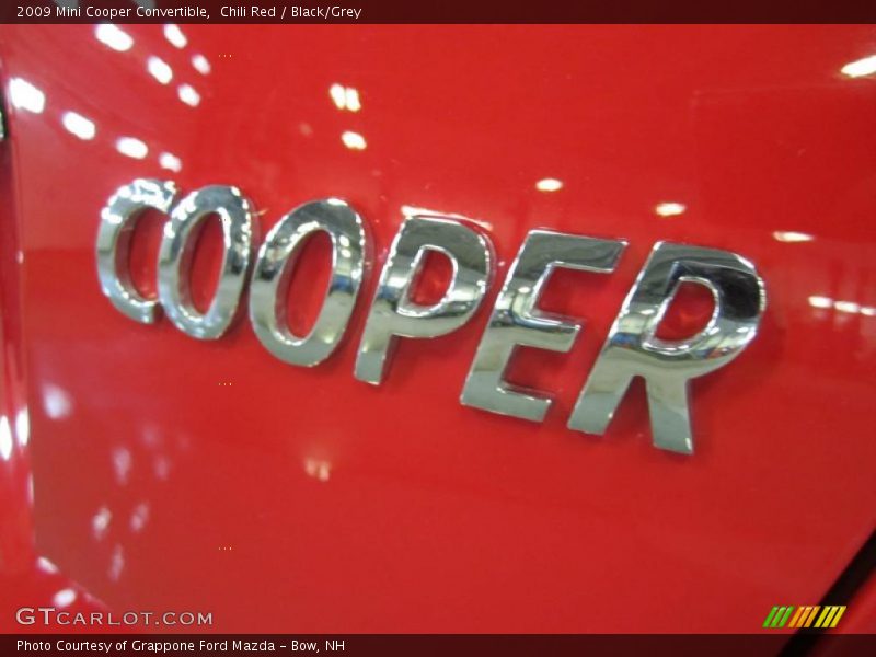 Chili Red / Black/Grey 2009 Mini Cooper Convertible