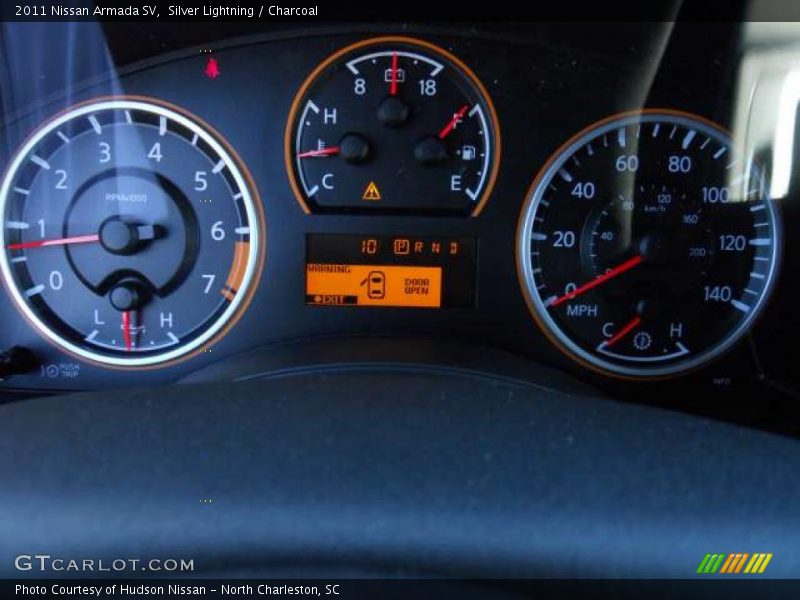 Silver Lightning / Charcoal 2011 Nissan Armada SV