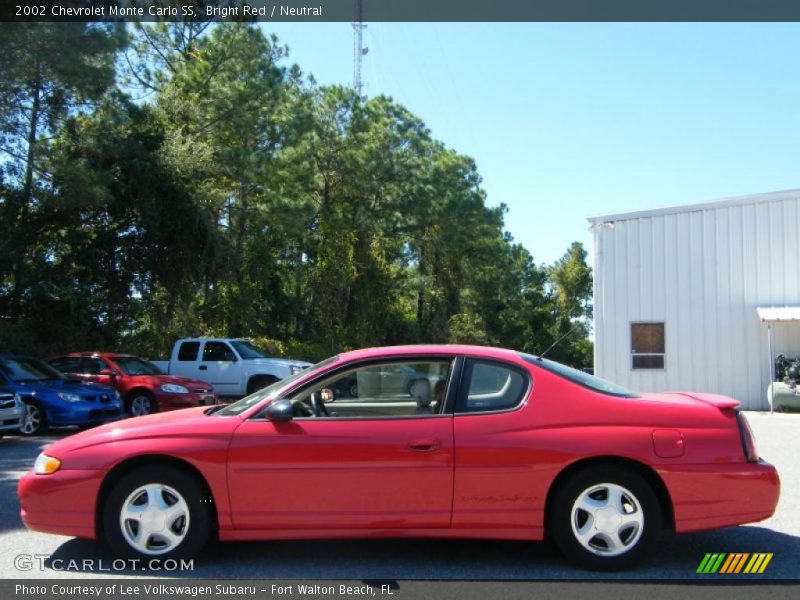 Bright Red / Neutral 2002 Chevrolet Monte Carlo SS