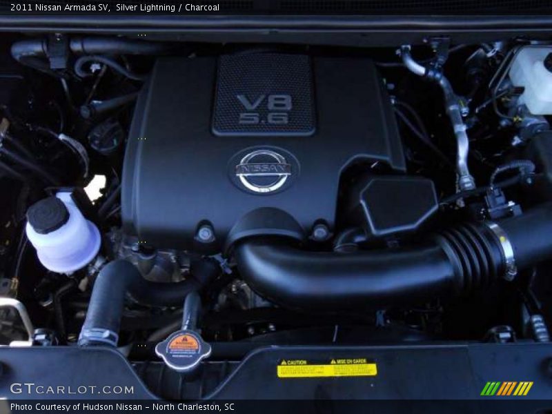 Silver Lightning / Charcoal 2011 Nissan Armada SV