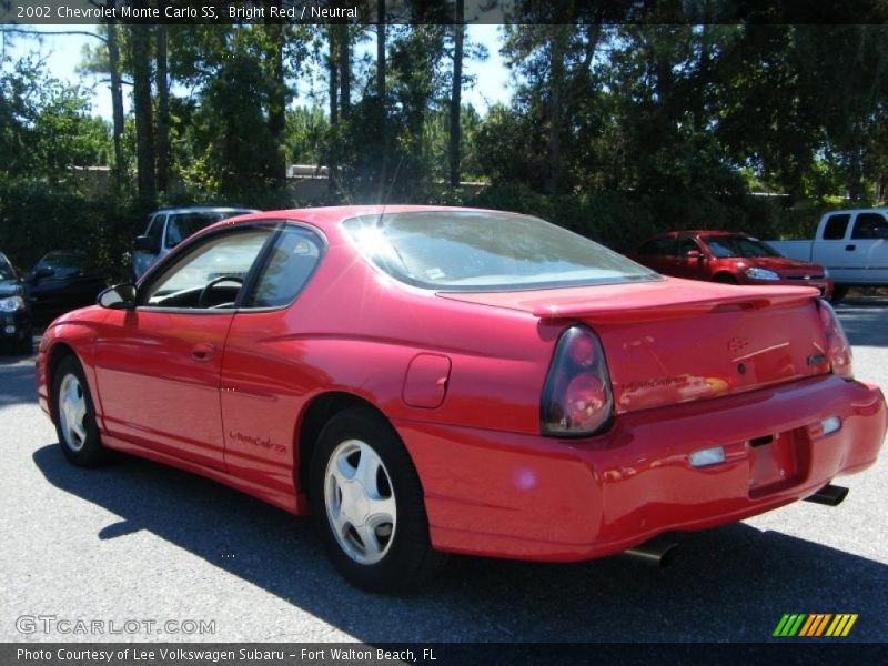 Bright Red / Neutral 2002 Chevrolet Monte Carlo SS